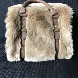 Fur handbag